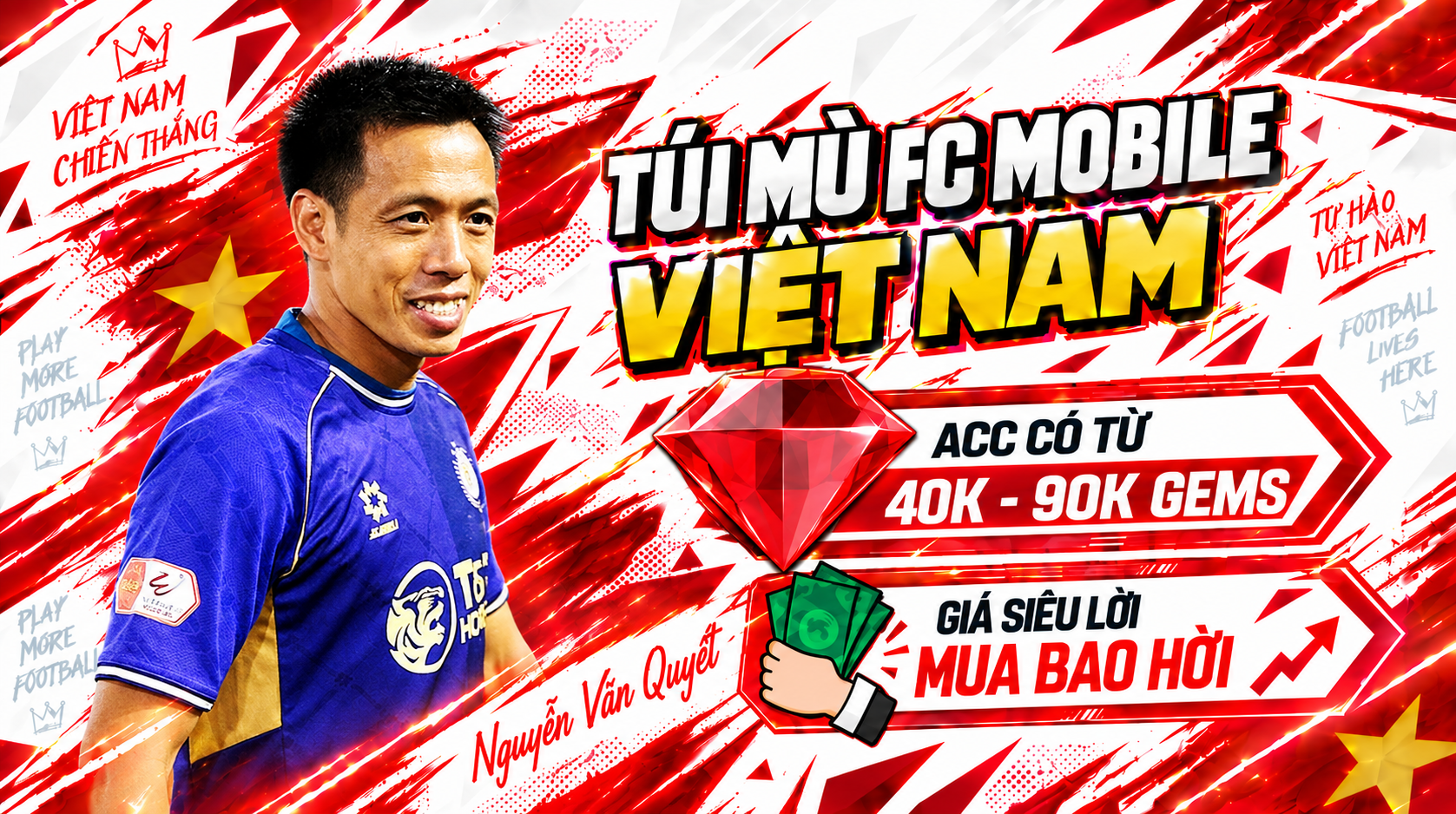 🇻🇳 Acc Fc Mobile Việt Nam [ Sẵn 40K - 90K GEMS ] + [ Trắng Thông Tin 100% ]