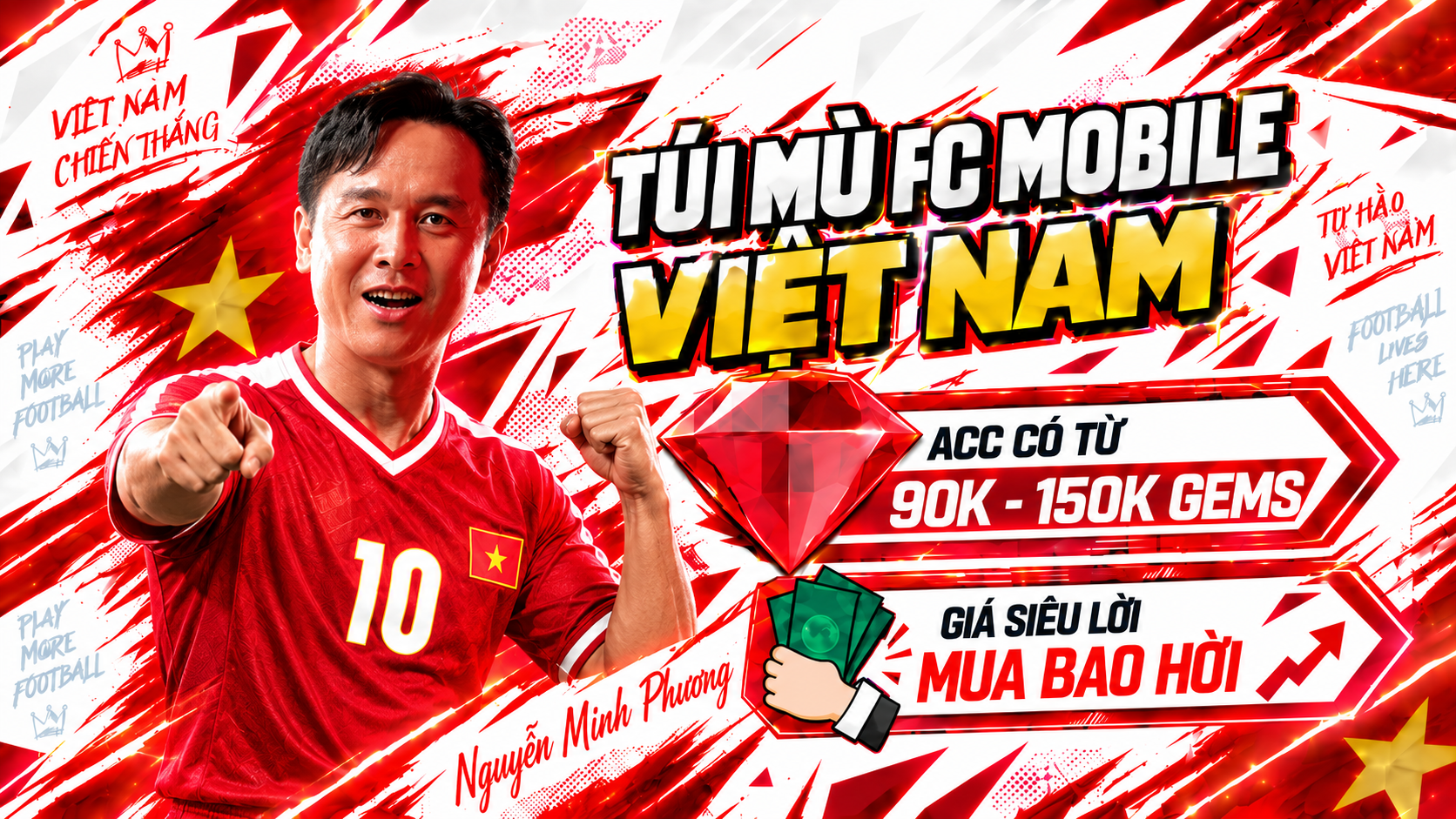 🇻🇳 Acc Fc Mobile Việt Nam [ Sẵn 90K - 150K GEMS ] + [ Trắng Thông Tin 100% ]